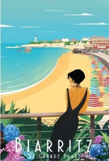 Magnifique T3 - Grande Plage Biarritz Exteriör bild